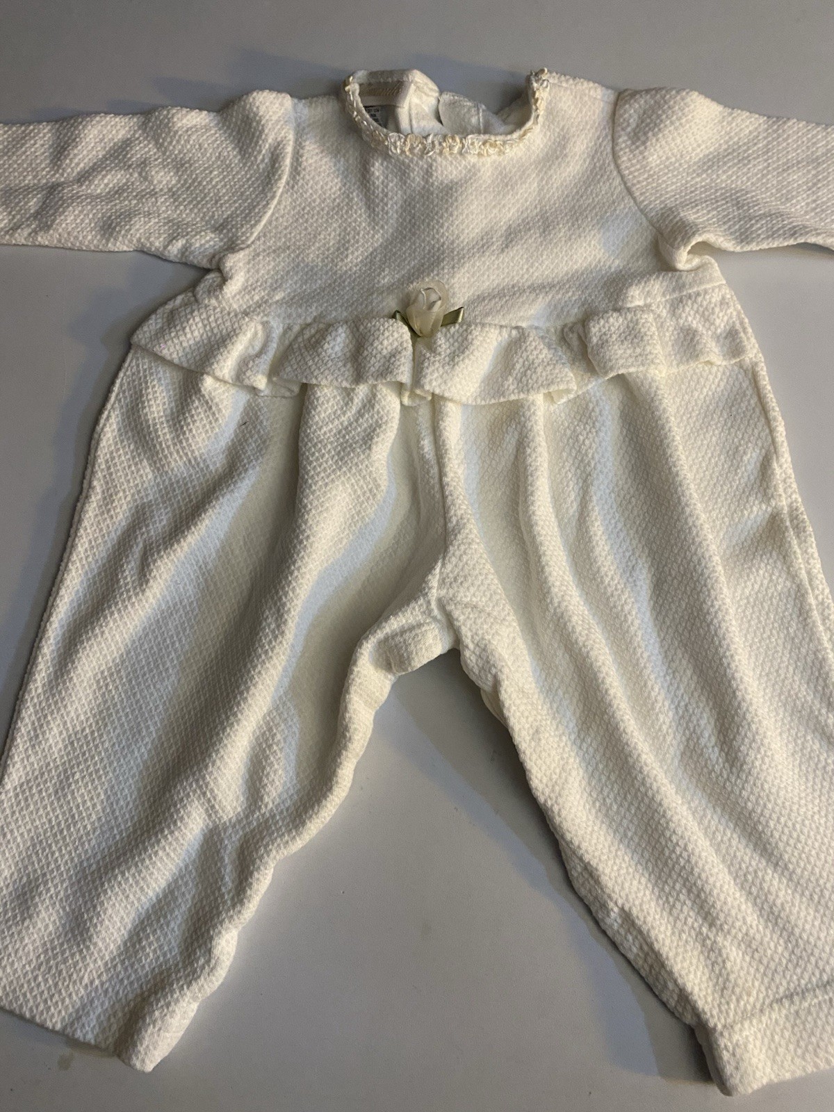 Vtg Bebemonde Baby Girl Outfit , Size 12 Months. 1 Piece, Dressy