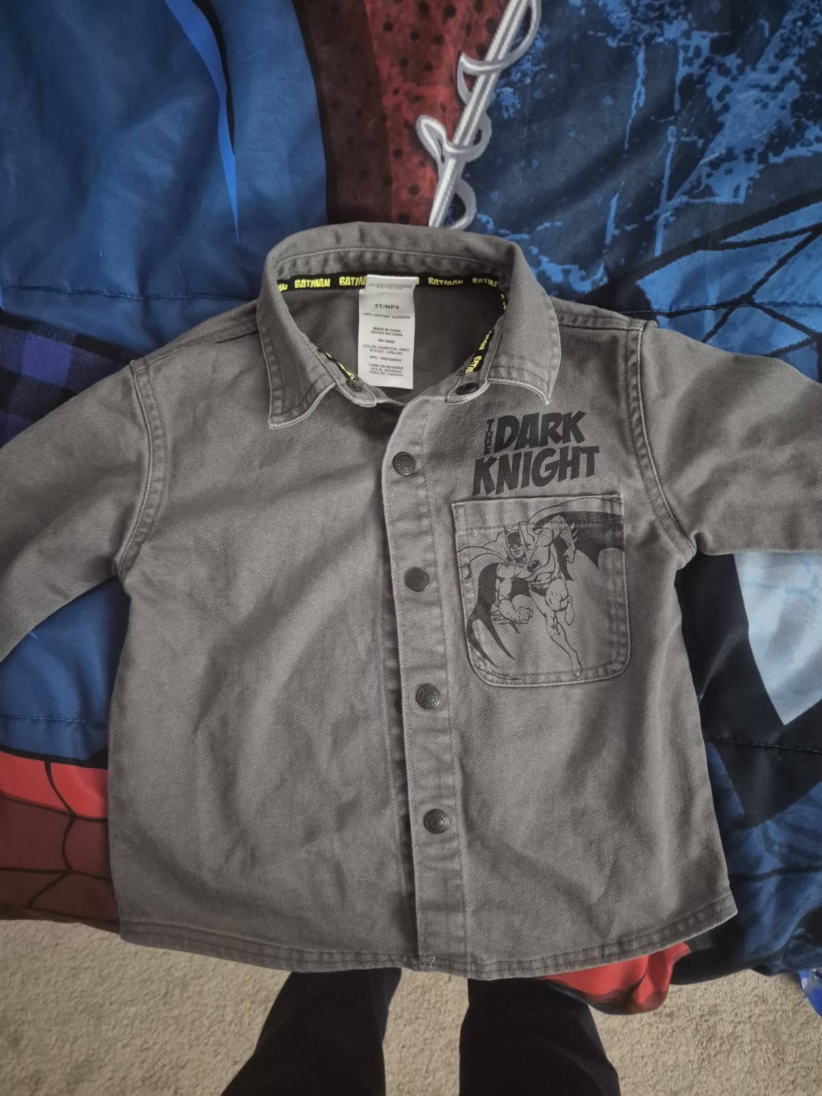 Batman, Old Navy Boys 6-Piece Outfit Set Shirt Hoodie Pants Jeans 2T-3T