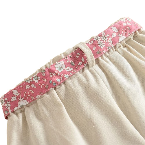 Toddler Kids Baby Girl Floral Pink Blouse T-shirt Pants Summer 2PCS Suit Infant