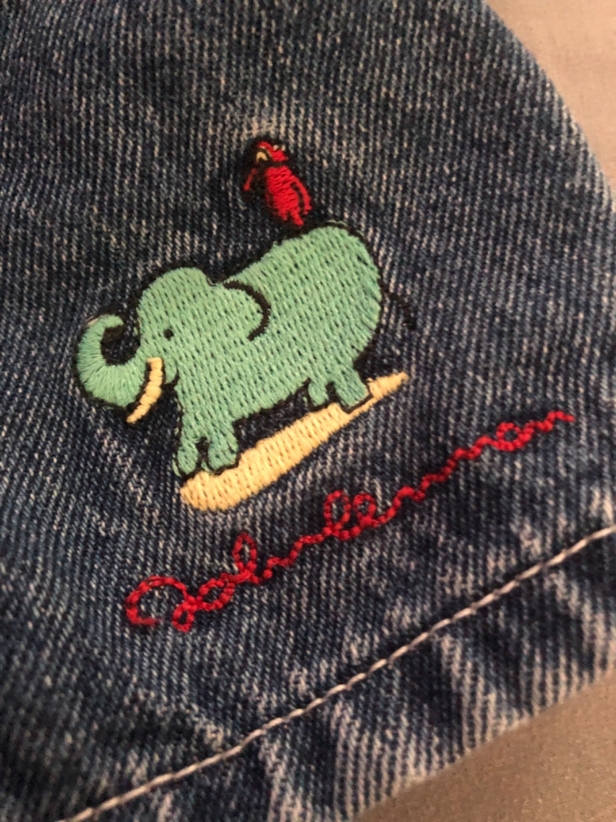 Vintage Rare Carter’s John Lennon Imagine Rhino Denim overall Shortalls