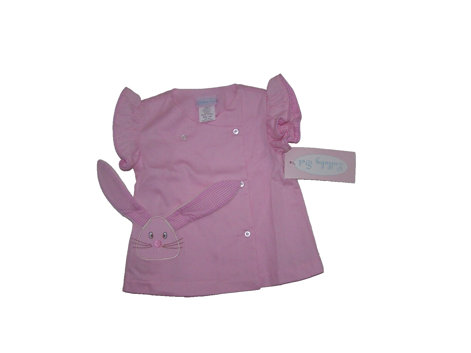 Lullaby Set Boutique Girls Bunny Set Short Sleeve Top Pink Size 12M NWT