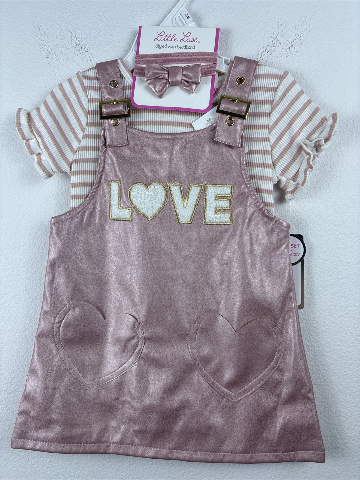 Little Lass 2 Piece Set With Headband Toddler Size 24M