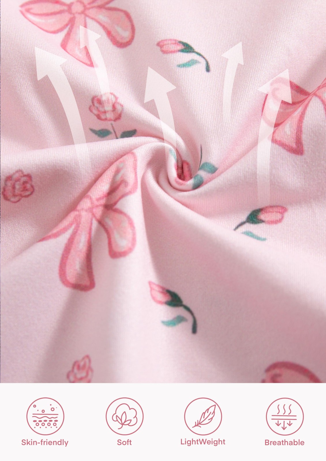 Vibebox Baby Girl Clothes 0-3 Months Summer Short Months, Pink-bows