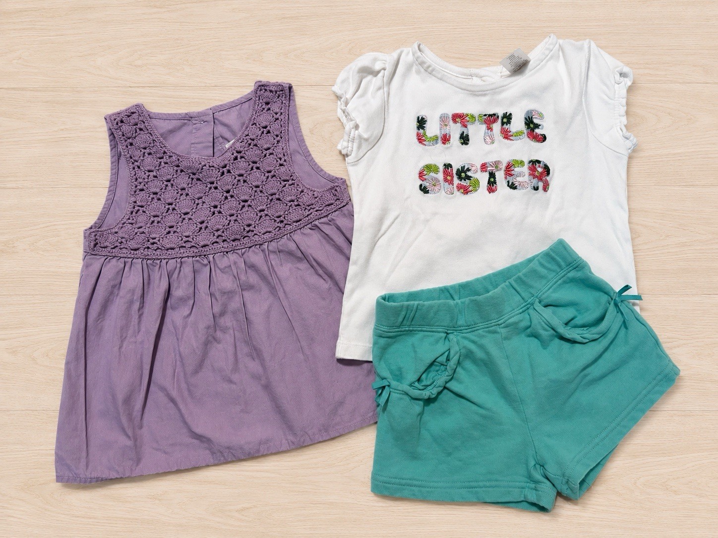 Gymboree 3 Piece Lot Vintage Girls Summer Clothing Size 3T