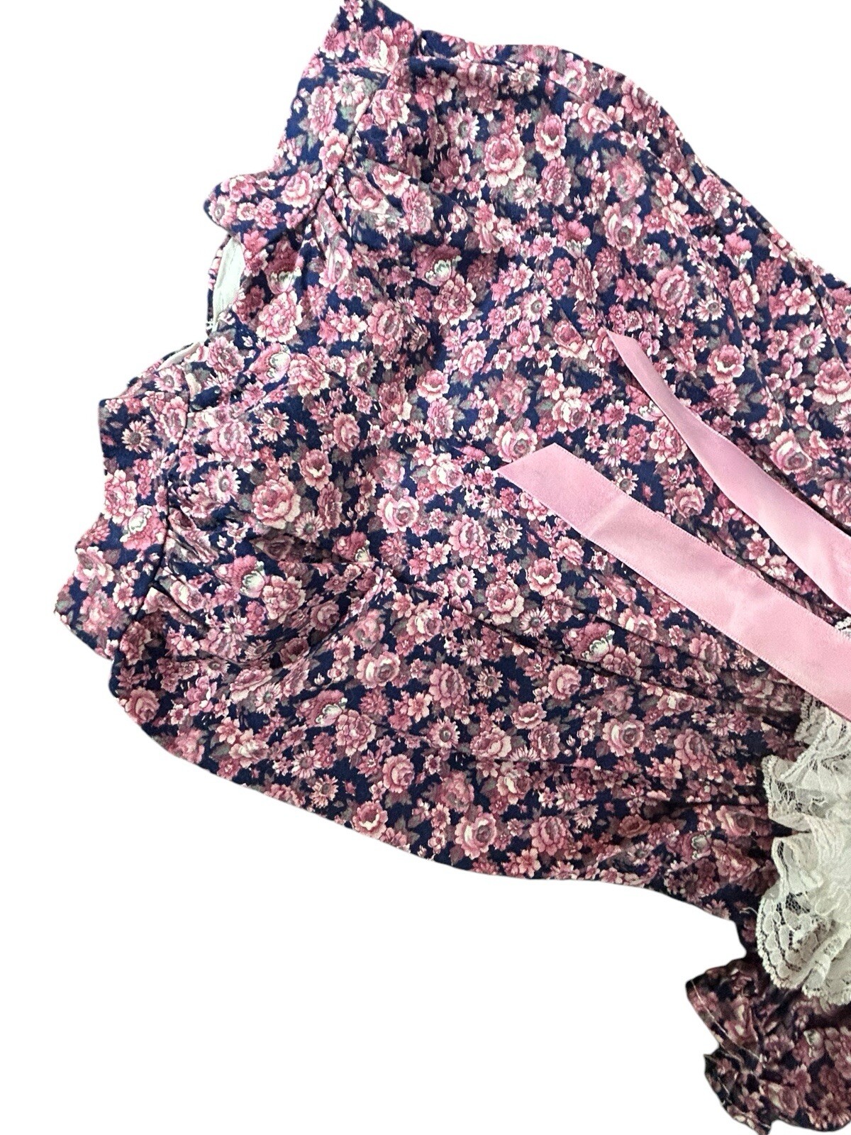 VTG Something Pretty floral bubble romper 3 months