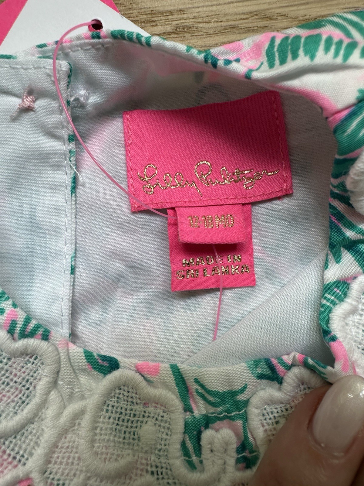 Lilly Pulitzer Baby Lily Shift & Bloomers Bright Green Agate Girls 12-18M NWT