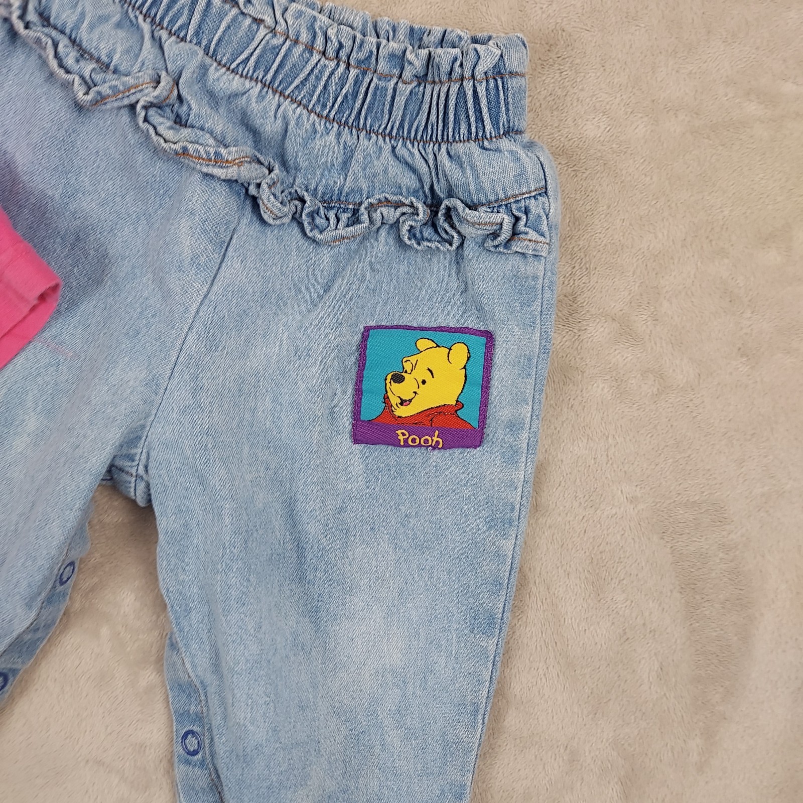 Vintage Disney Winnie the Pooh Tigger Long Sleeve Shirt Pants Set Girls Size 12M