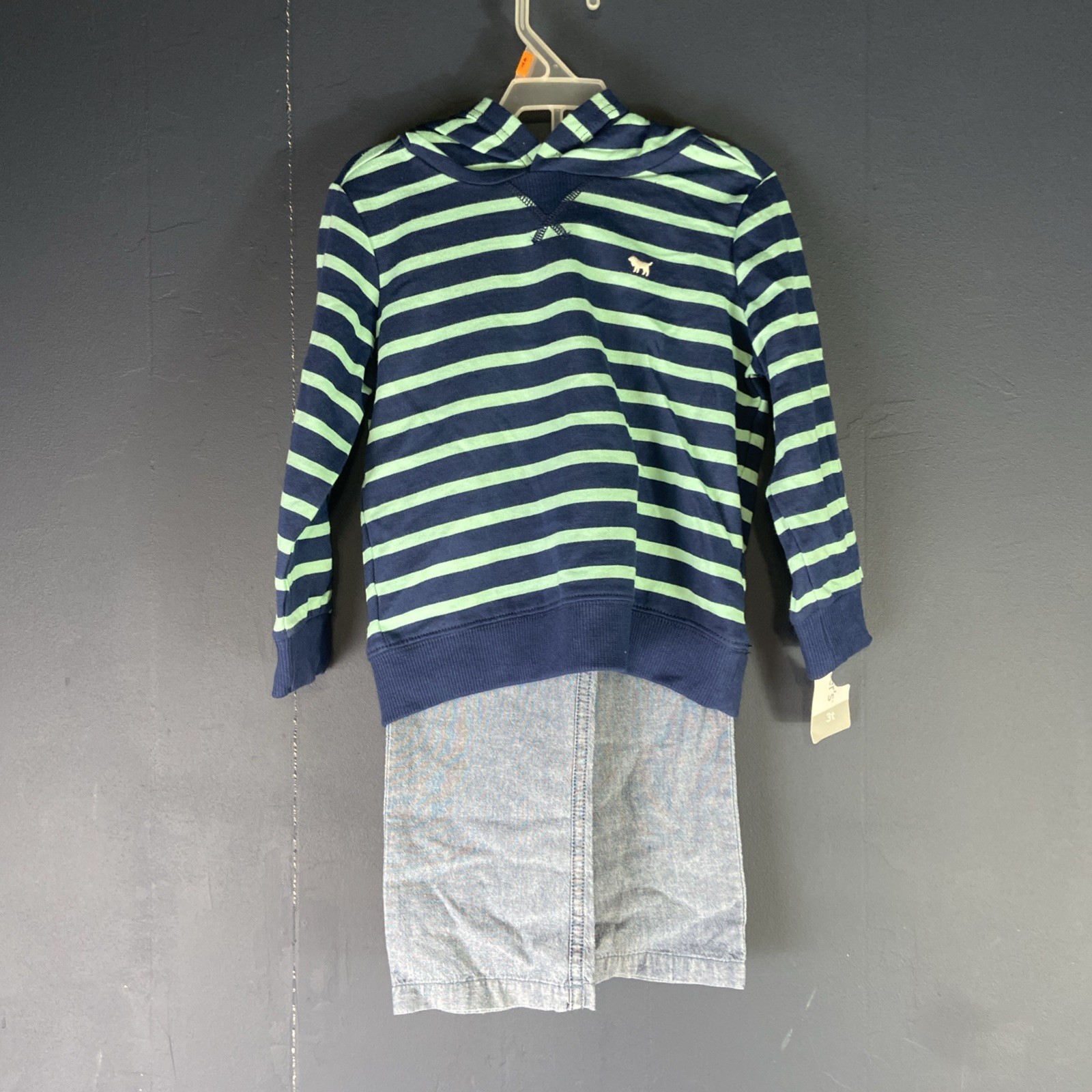 CARTER’S Boys 2-Piece Outfit Set Top Hoodie Pants Size 3T