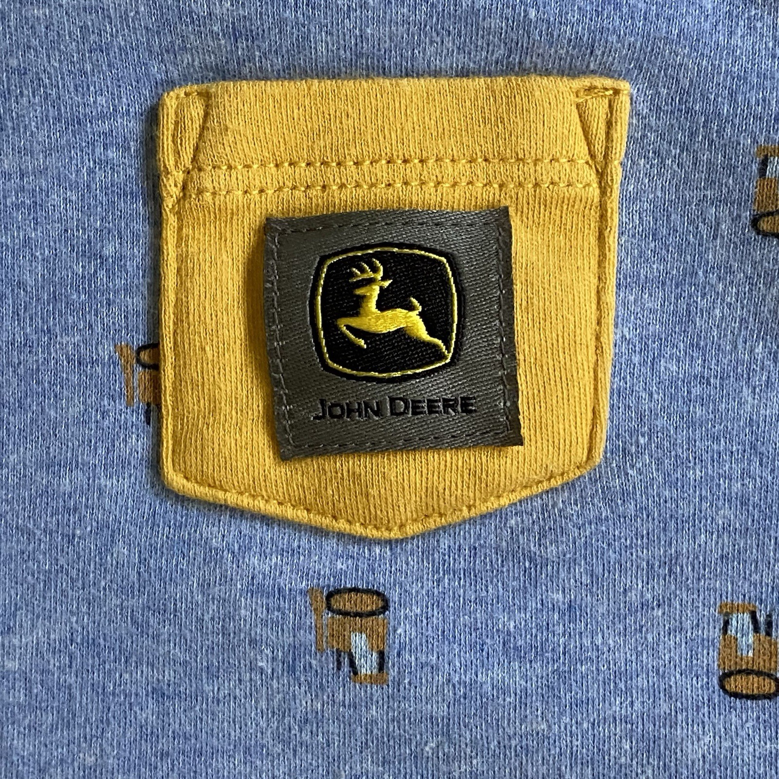 John Deere Baby Outfit Size 3 6 Months Tractor Patch One Piece Cotton Romper