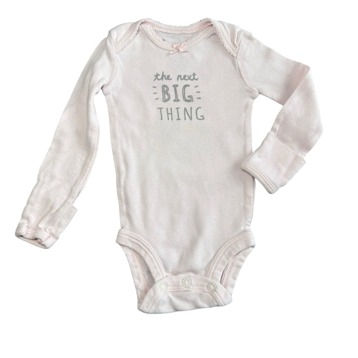 Carters Bodysuit Bundle Baby Girl Bunny Pink White Newborn