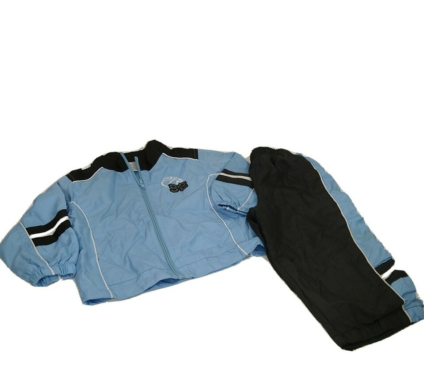 Faded Glory Basketball Track Suit Jacket and Pants Boys Size 24 Month Blue Black