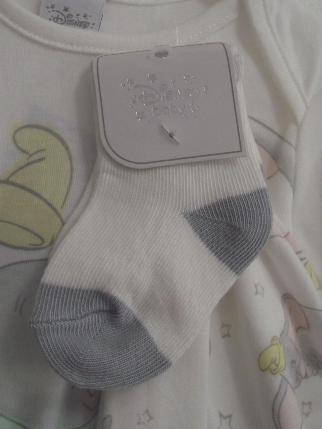 6-9 Month Disney Baby Unisex Dumbo 4 Piece Starter Set Leggings Vest Hat & Socks