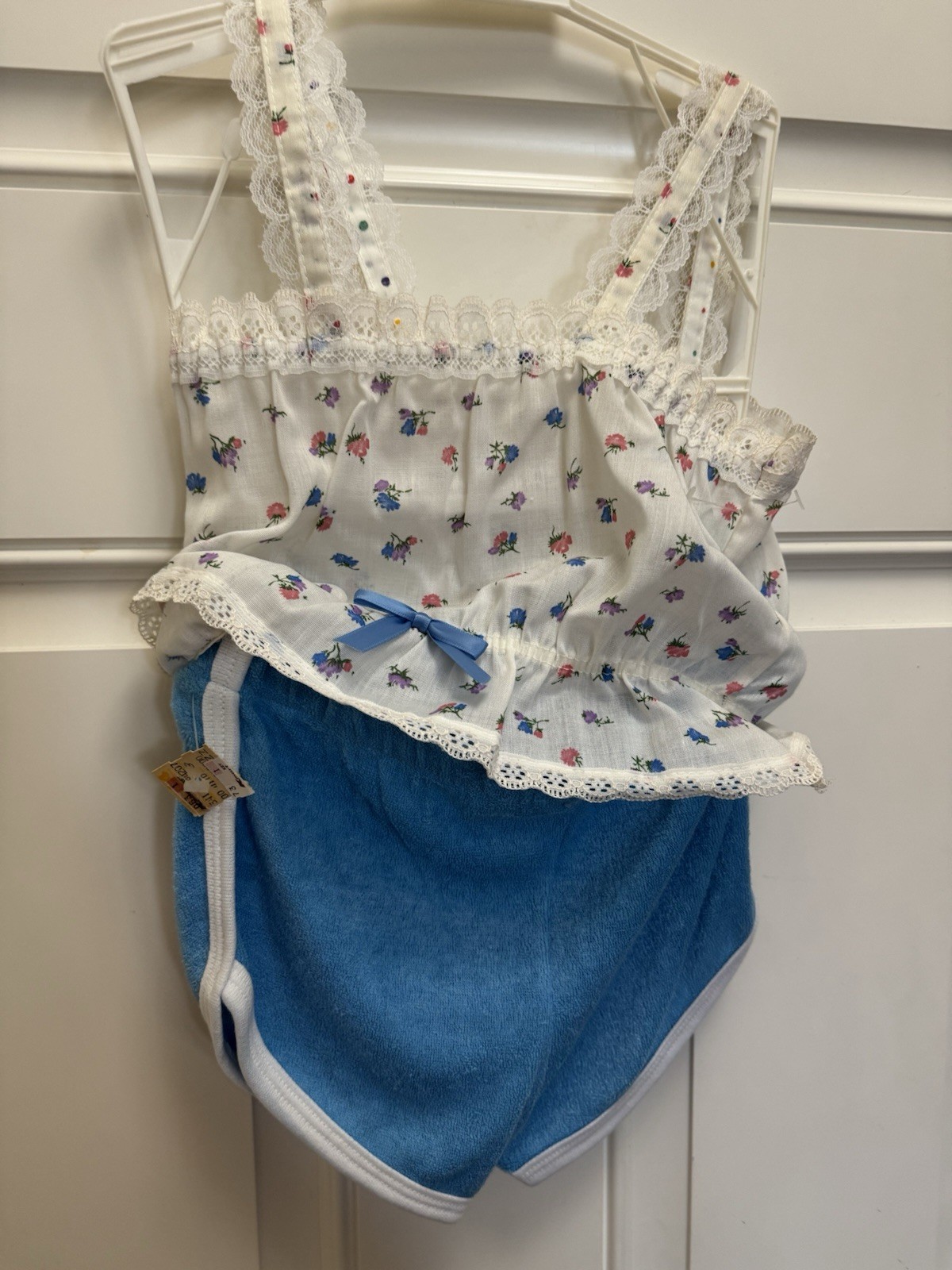 Vintage 1980,s Kmart *NWT* 3T Girls Summer Outfit Ice Cream Castles Shorts