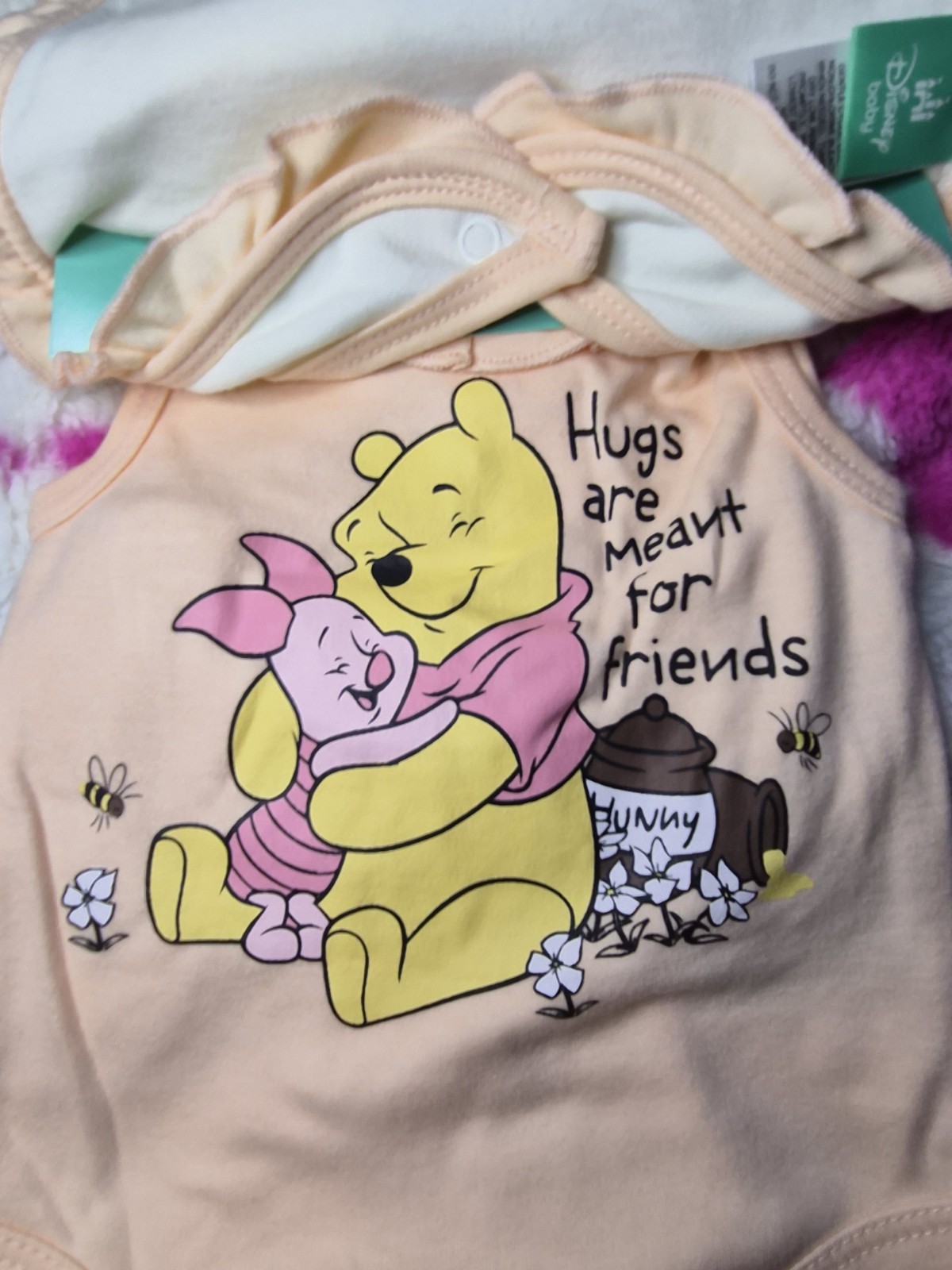 3/6 Months Baby Girl Piglet & Winnie The Pooh 3-Set Outfit -New Tag Not Included