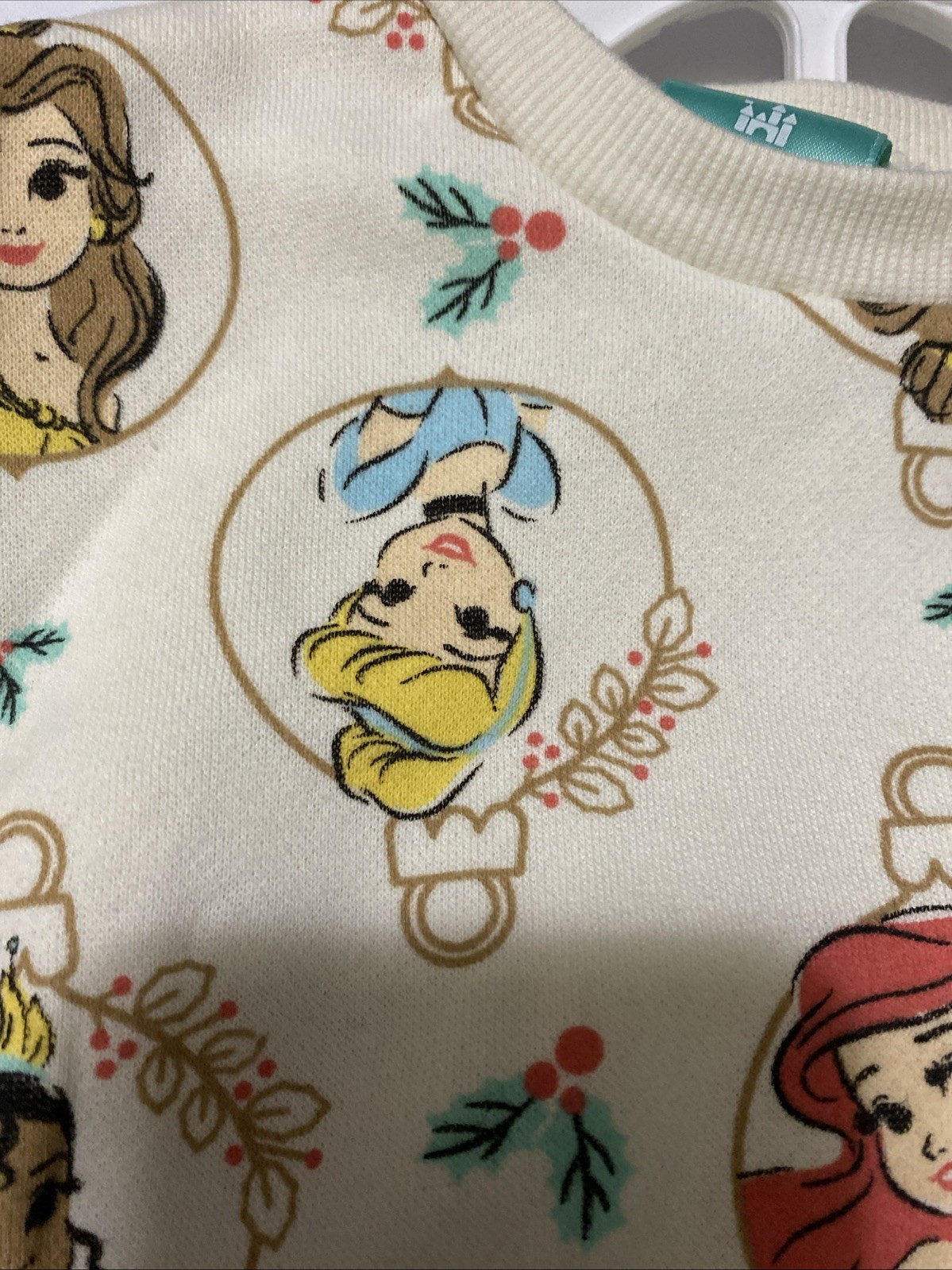 Disney Baby 2 PCS Pant Set Princesses Belle Tiana Ariel Cinderella 6-9 M Soft