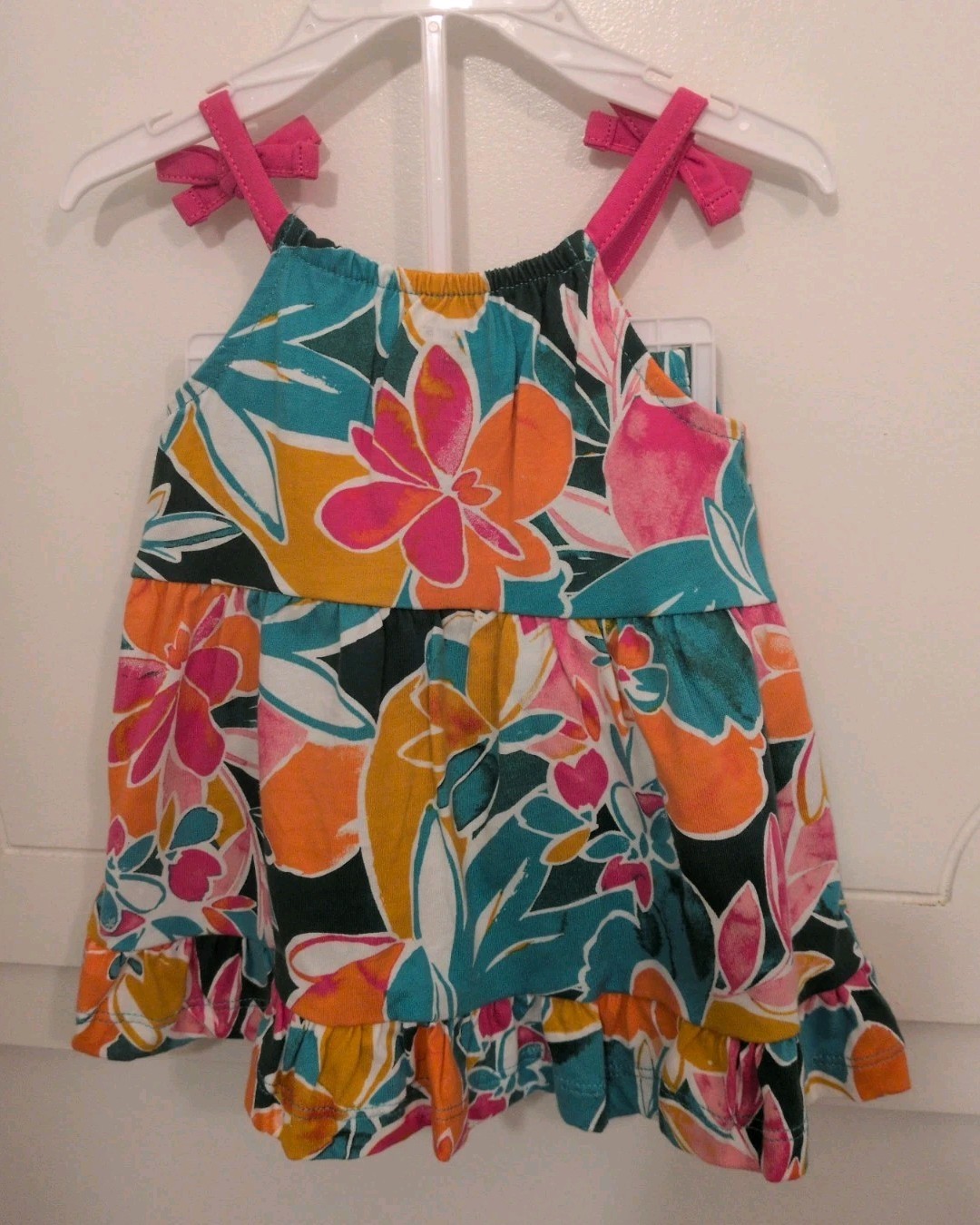 Carter’s 2-Pc Tropical Tank Dress & Diaper Cover Baby Girl Select Size 1P322810