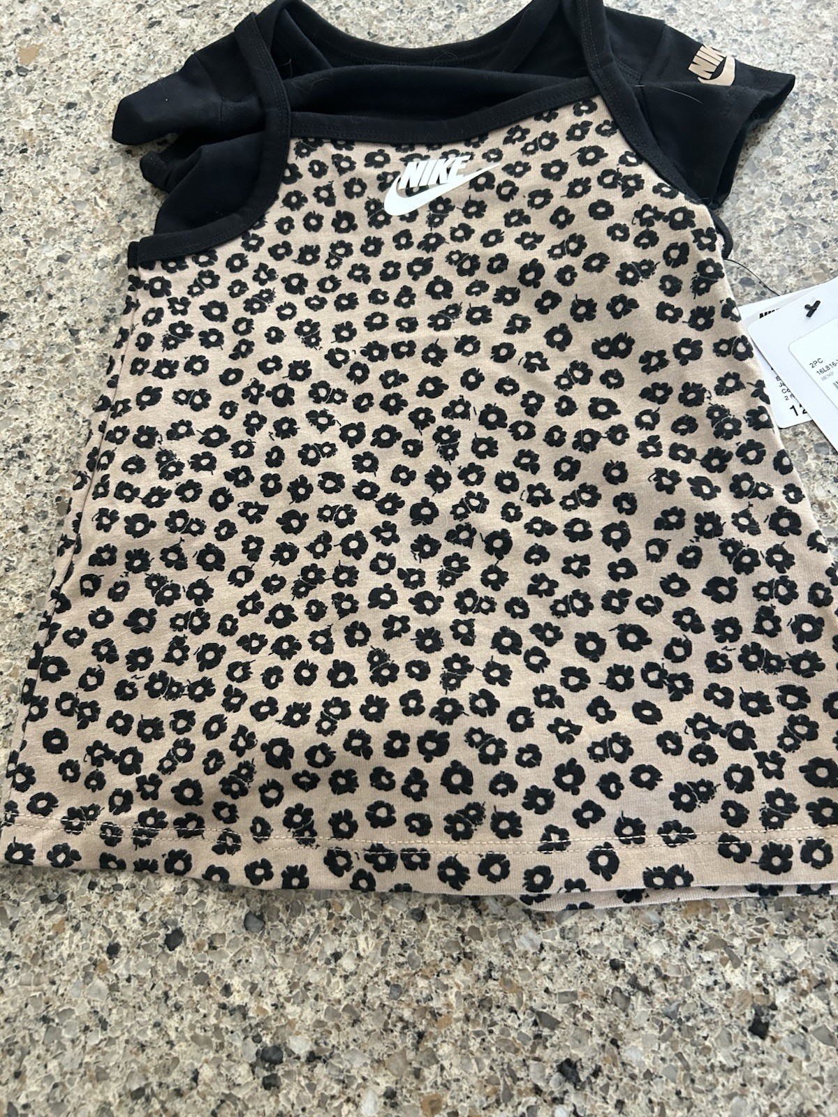 Nike Toddler Girl Leopard Two Piece Summer Outfit~12 Month NWT! MSRP $32