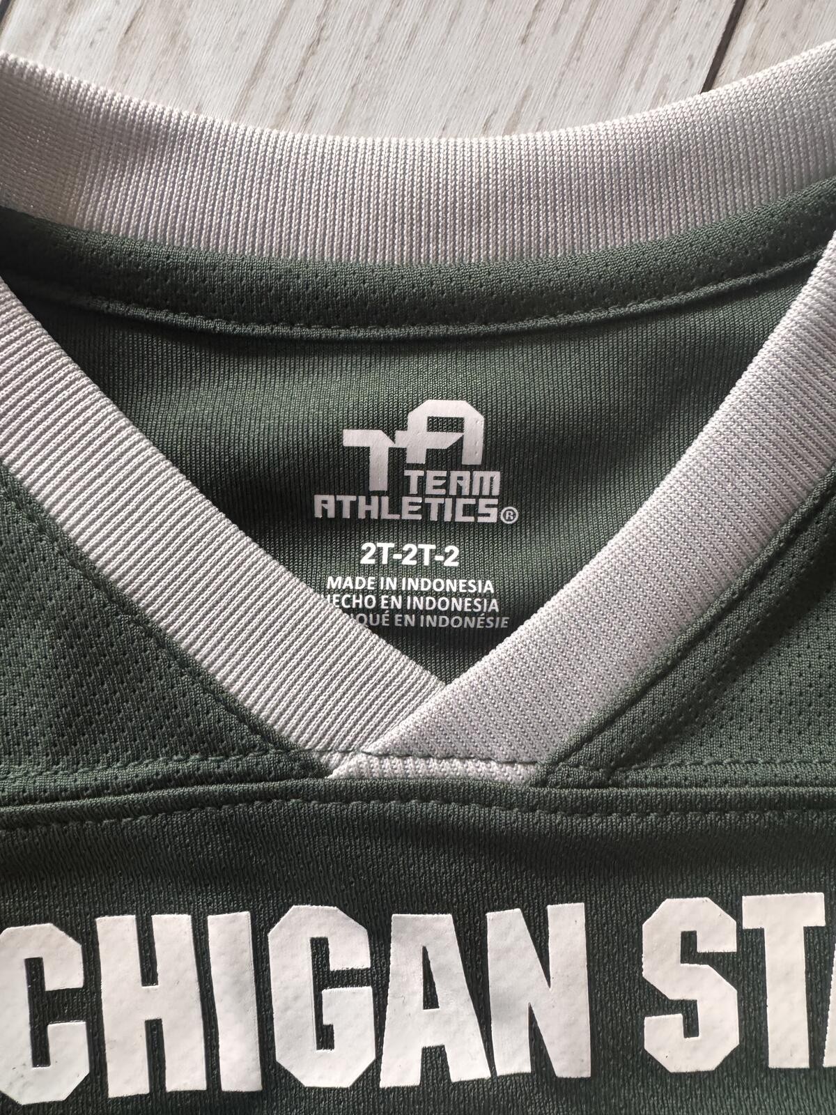 Michigan State Spartans Toddler Football Jersey Shirt 2T Green NCAA