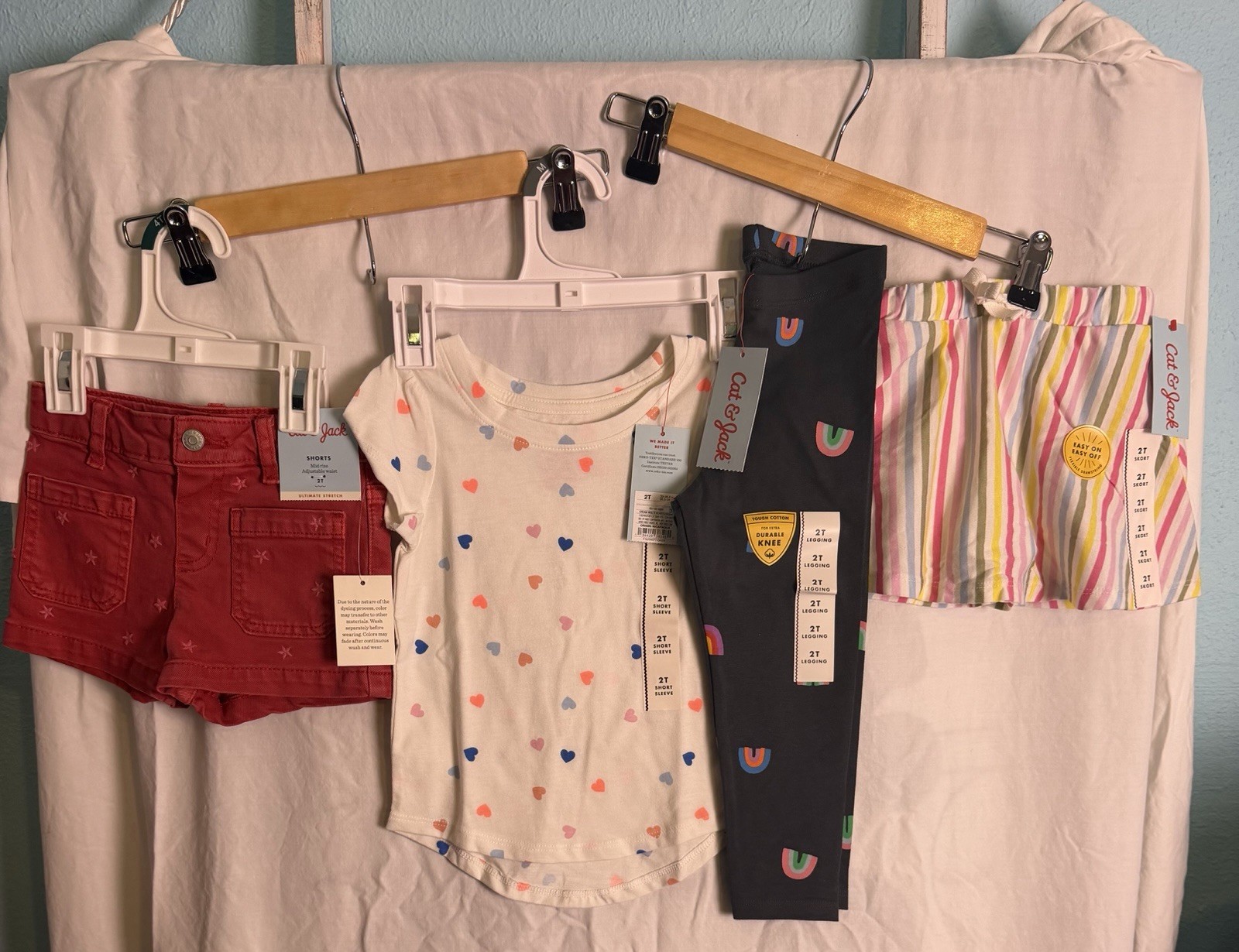 Girls Cat Jack Pants Shorts Shirt Skirt Bundle Size 2T New With Tags