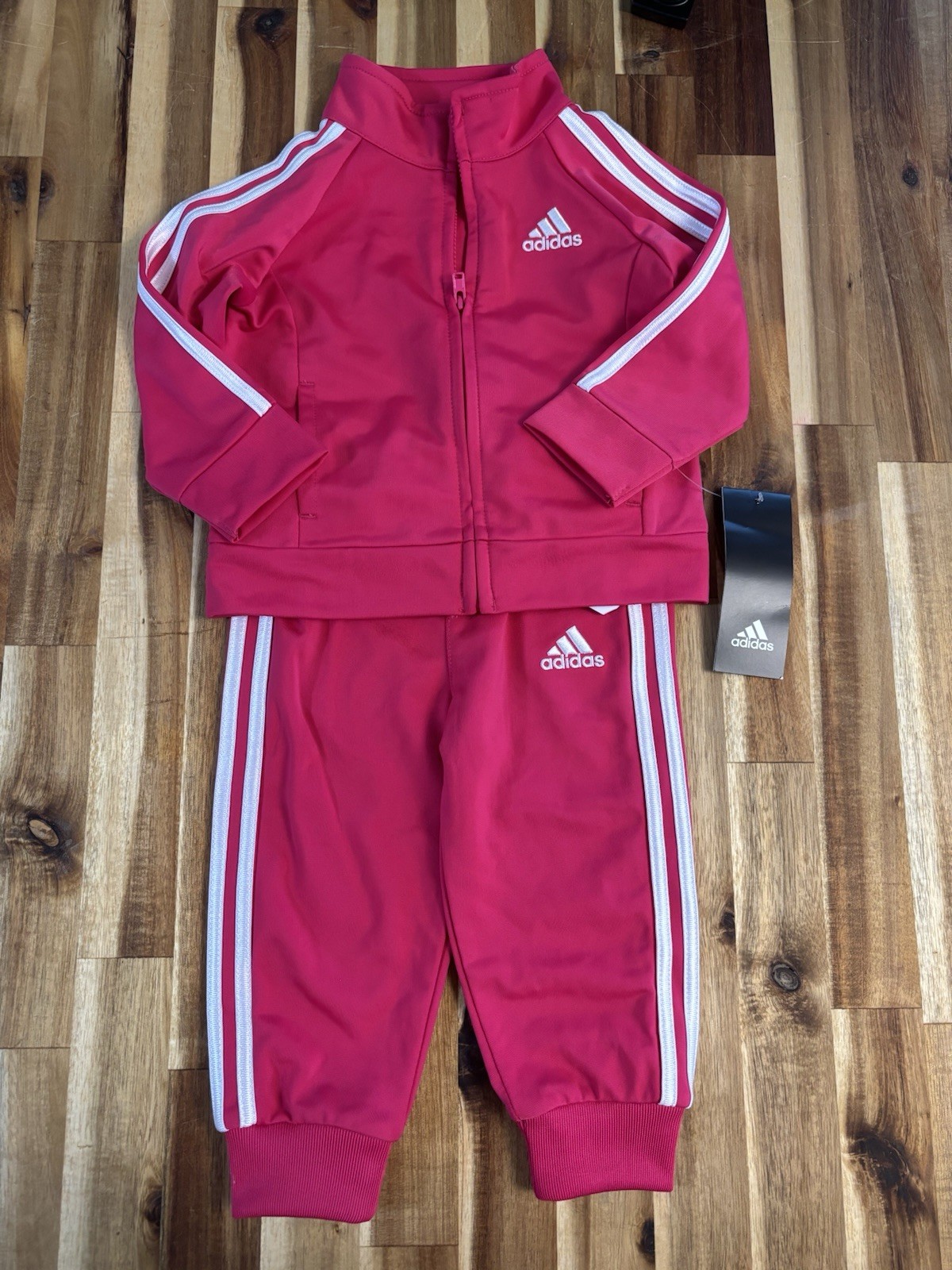 Adidas Hot Pink Tracksuit baby girl