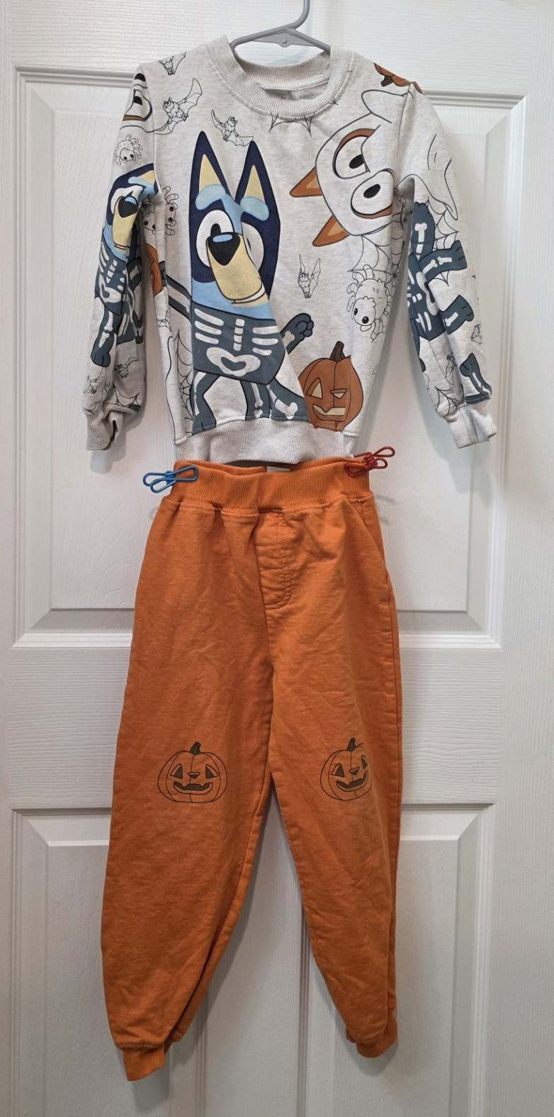 Bluey Halloween 2-Piece Sweatshirt & Pants Set Long Sleeve Elastic Waist 5T