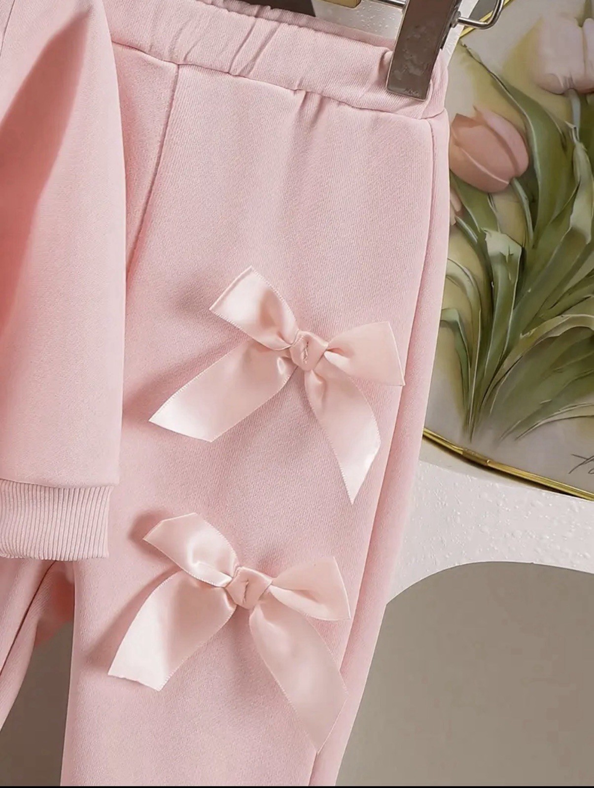 Pink Bows Sweatsuit 18-24 months NEW