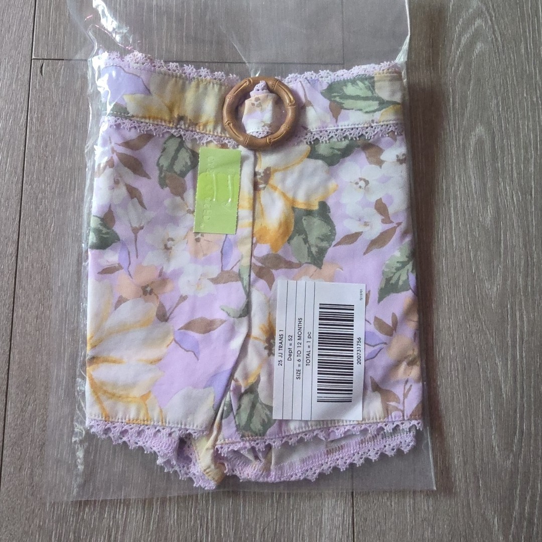 Janie and Jack Girls Floral Belt Shorts 6-12M