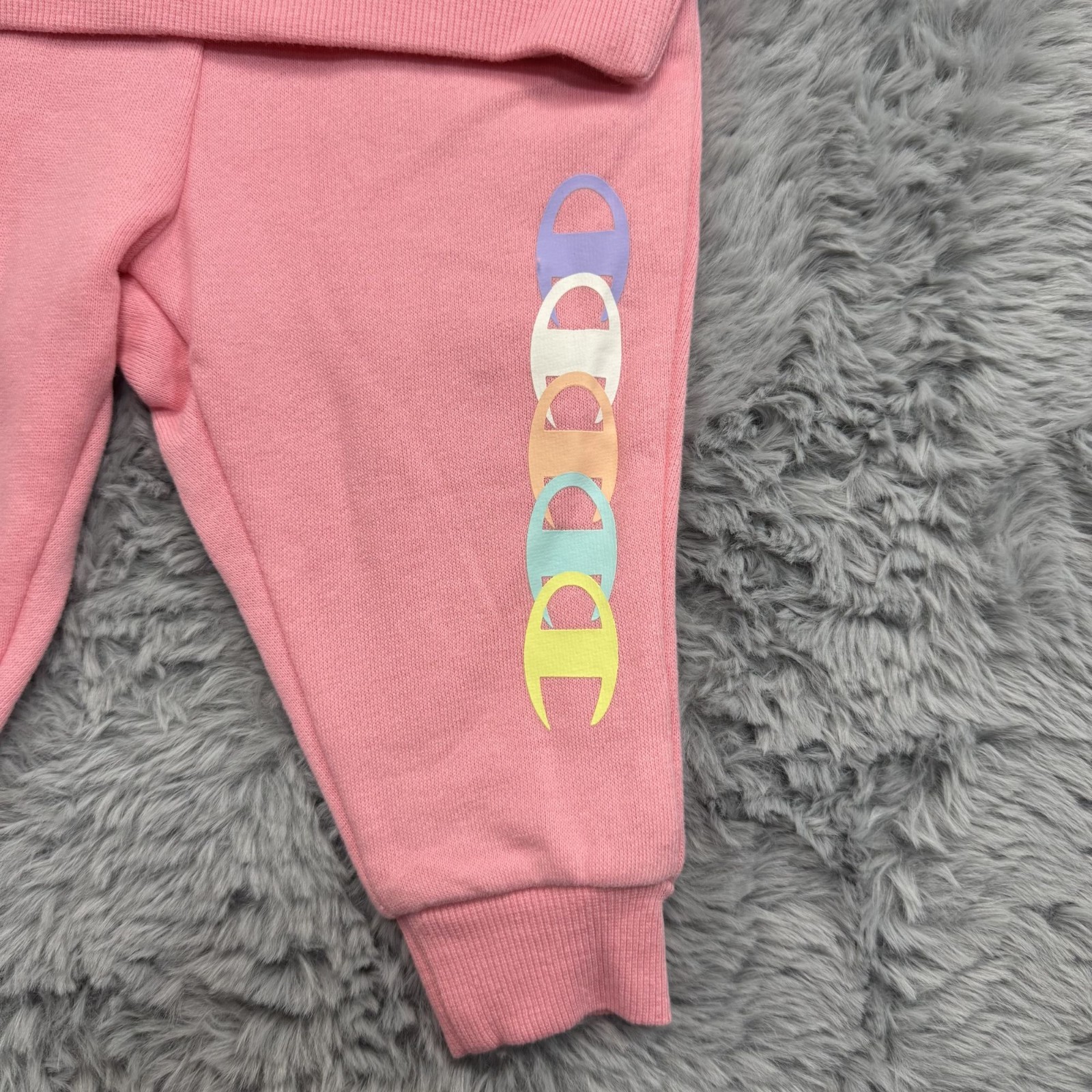 Champion Baby Girls Pink Sweatshirt & Sweatpants Set Size 12M Cotton Blend