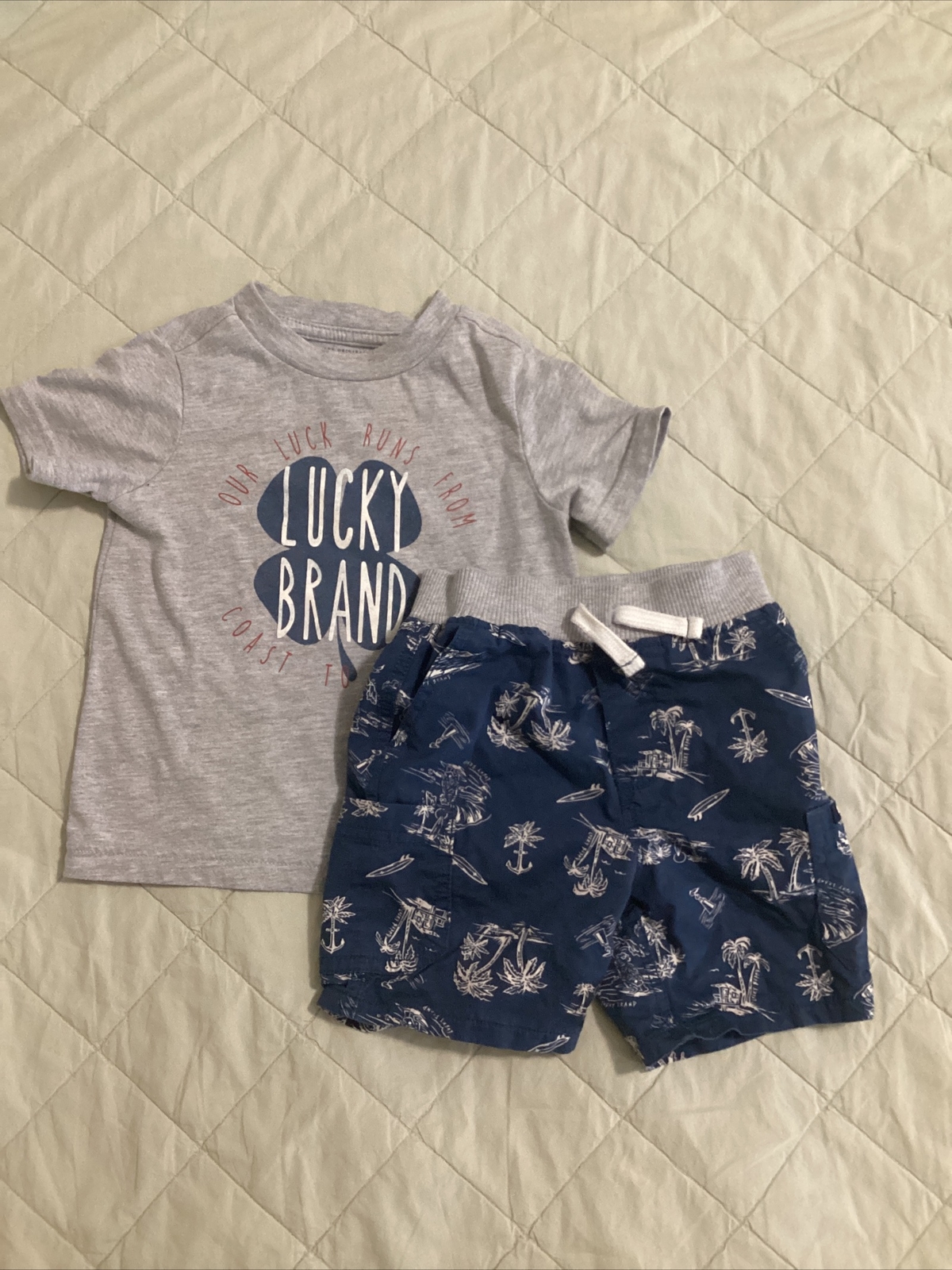 Baby Boy Lucky Brand Outfit Size 18 Months