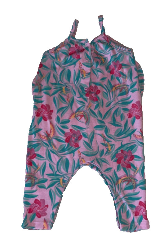 3 6 Months Baby Girls Jessica Simpson Romper Hawaiian Sleeveless parrot pants