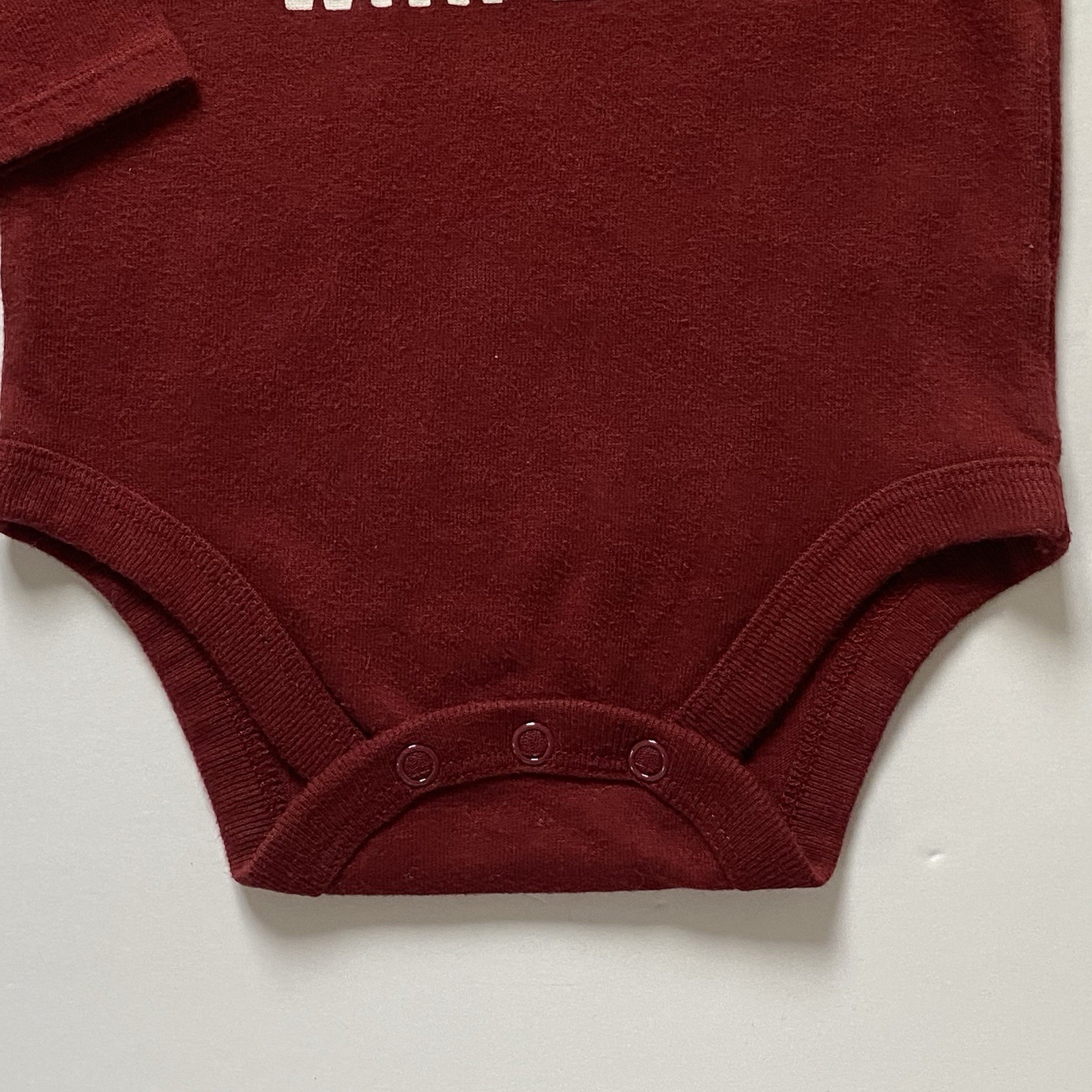 Sports Game Shirt Size 6-9 Months Football Basketball Hockey Snap Top Long Sl.