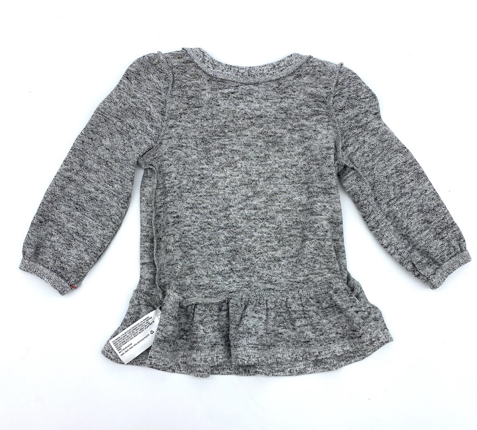 Cat & Jack 12 Mon Christmas Penguin Heather Gray Sparkles Girls’ Tunic Top NWT