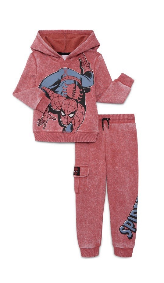 NEW Spider-Man 2pc Toddler Boys Hoodie & Jogger Sweatpants Outfit Size 18mos