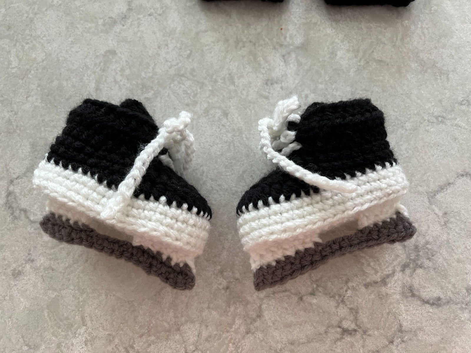 Baby Hockey Outfit Diaper Cover Set Black Shorts Legging Skates Handmade NEW
