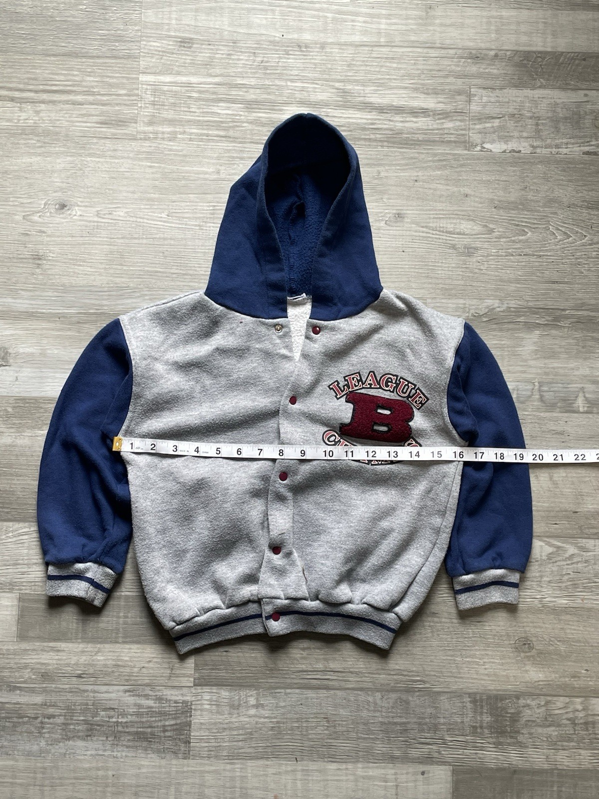 Vintage 90S Toddler Youth Sportswear Hoodie League Champs Varsity Style￼