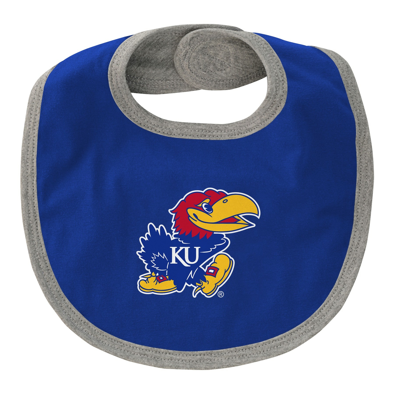 Outerstuff NCAA Infant Girls Kansas Jayhawks MVP Creeper, Bib & Bootie Set