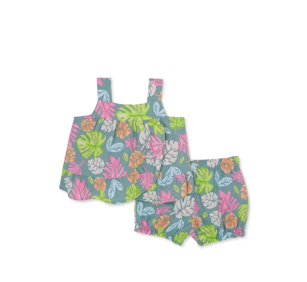 Wonder Nation Toddler Girl’s 2pc Top & Shorts Set – Multiple Sizes – Brand New