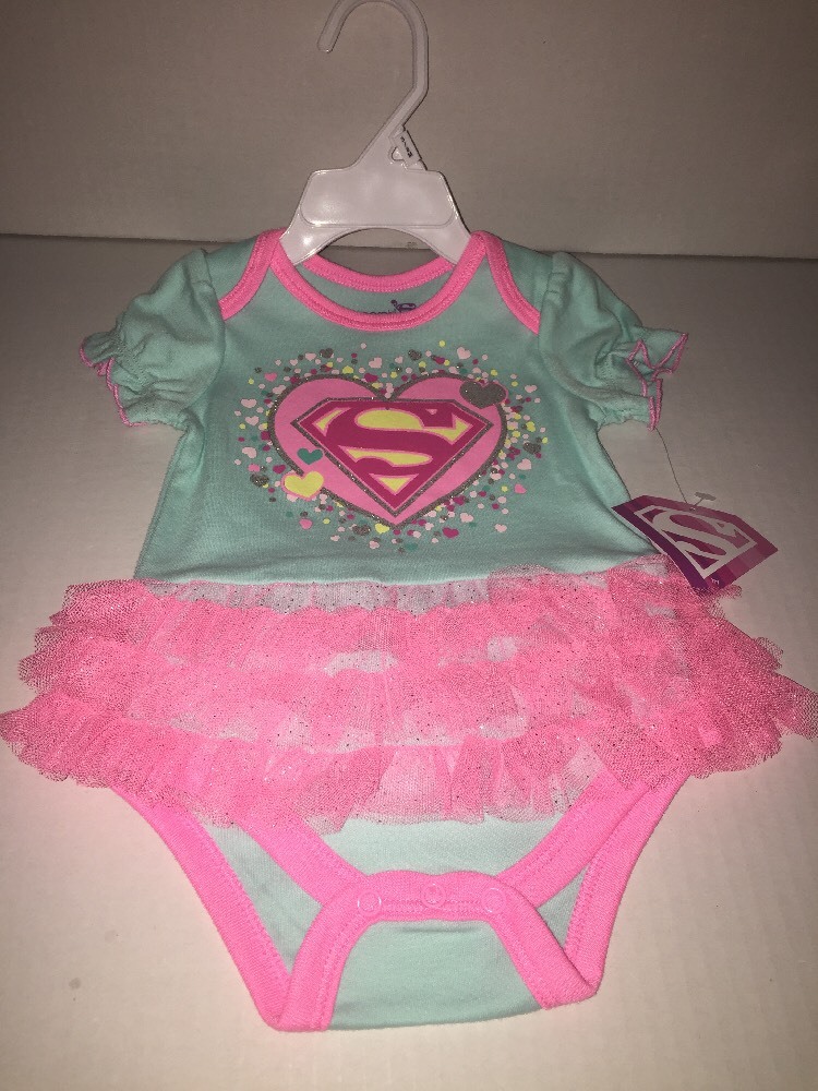 Brand New- DC Comics Supergirl Baby Romper Girls (Size 3-6 Months)