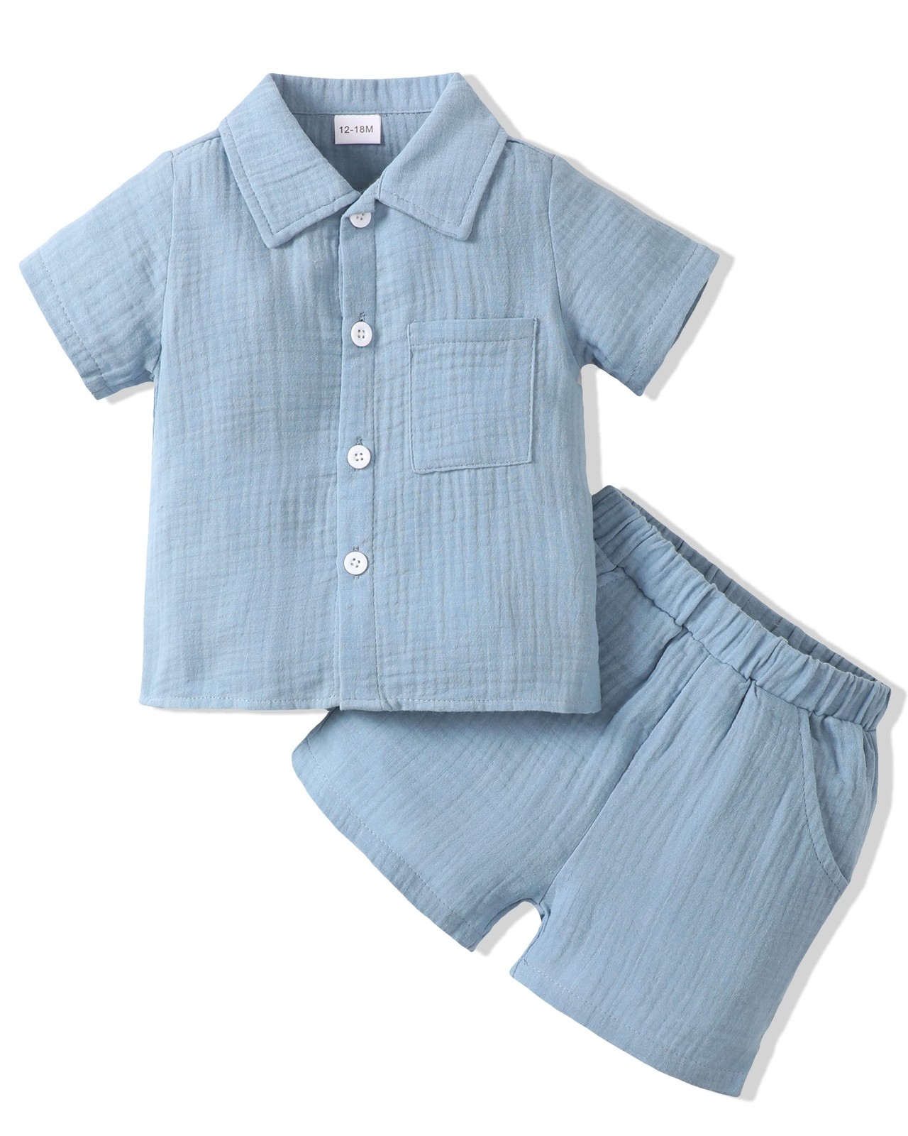 2T 3T Summer Outfits Cotton Linen Short Sleeve Shirt Toddler Clothes for Boys…