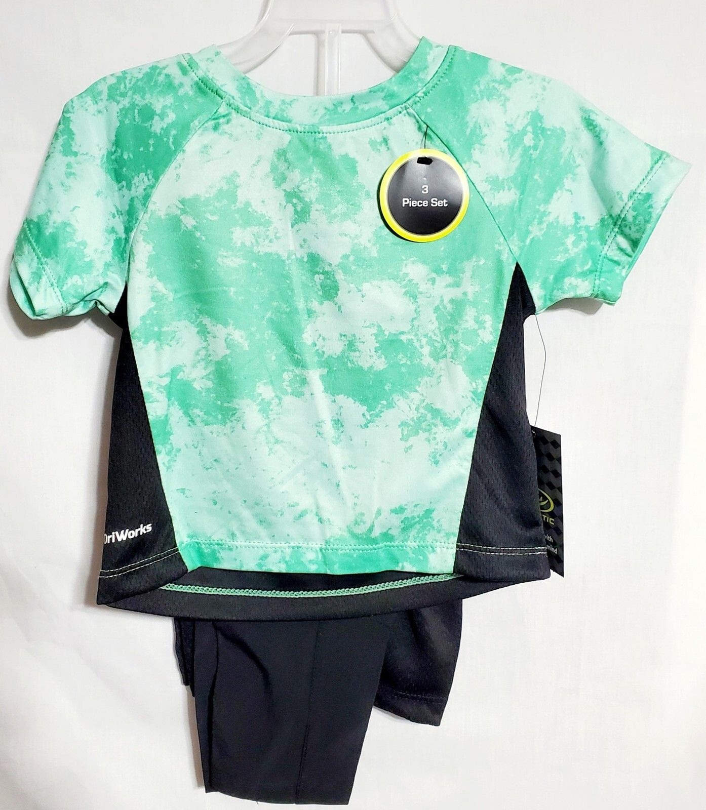 Athletic Works Boys Size 12 Months Shirt, Shorts & Pants 3 Piece DriWorks Set