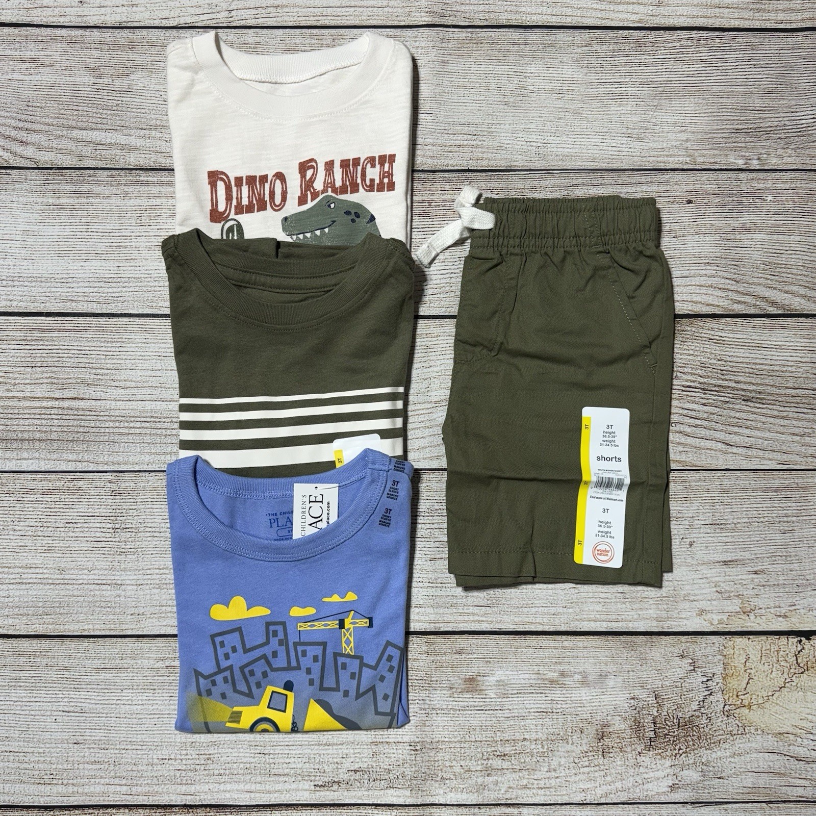 Toddler Boy Lot Size 3T. NWT! 4 Pieces For Spring And Summer. Colorful, Casual