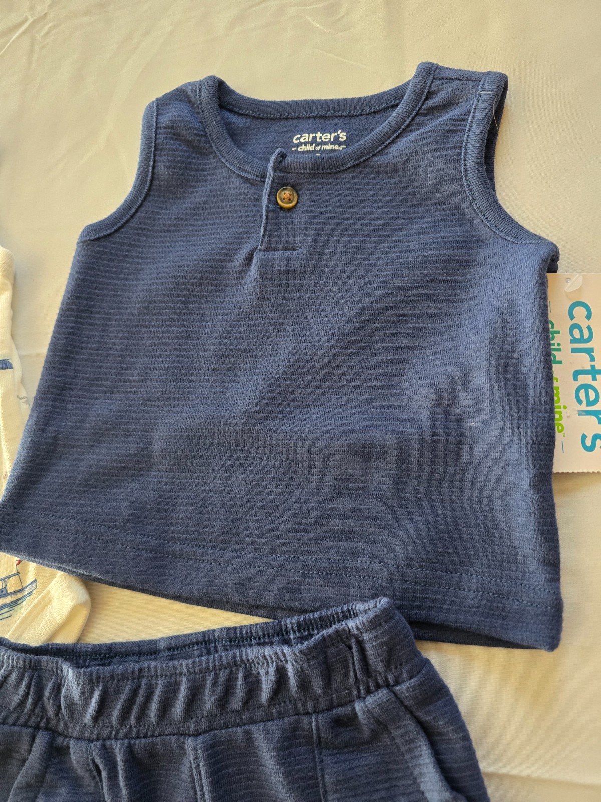 Nwt Carters Baby Boy Sailboats 3pc Outfit 0-3M, 3-6M, 18M