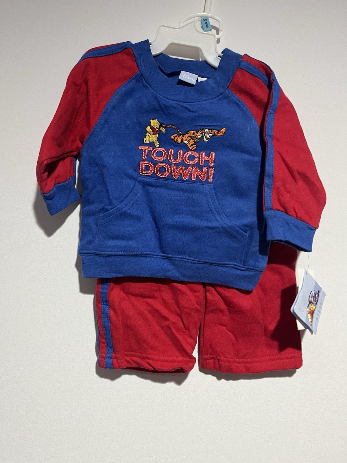 Vintage Disney Winnie The Pooh And Tigger Football Outfit 3/6 Months Football
