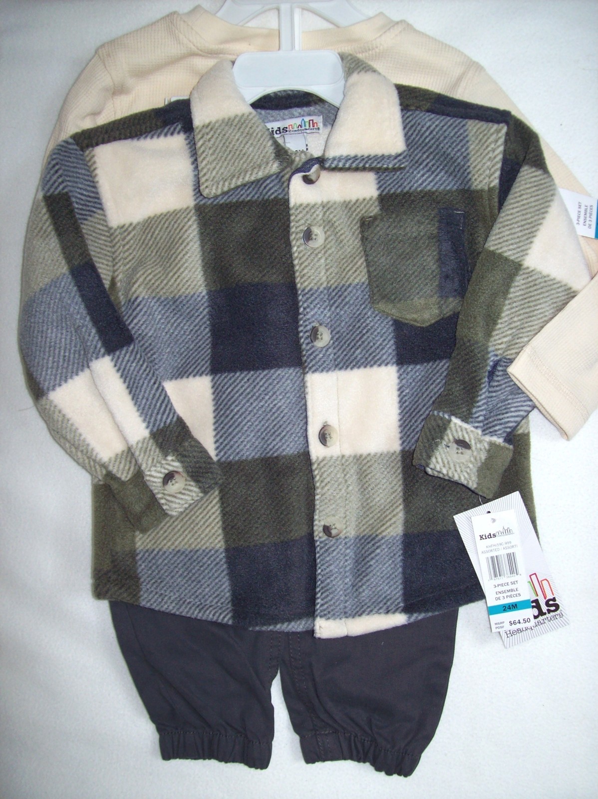 Boy 24 M: NWT ($64.50) tag: KIDS HEADQUARTERS 3-pc Set: Jacket, Shirt, Pants