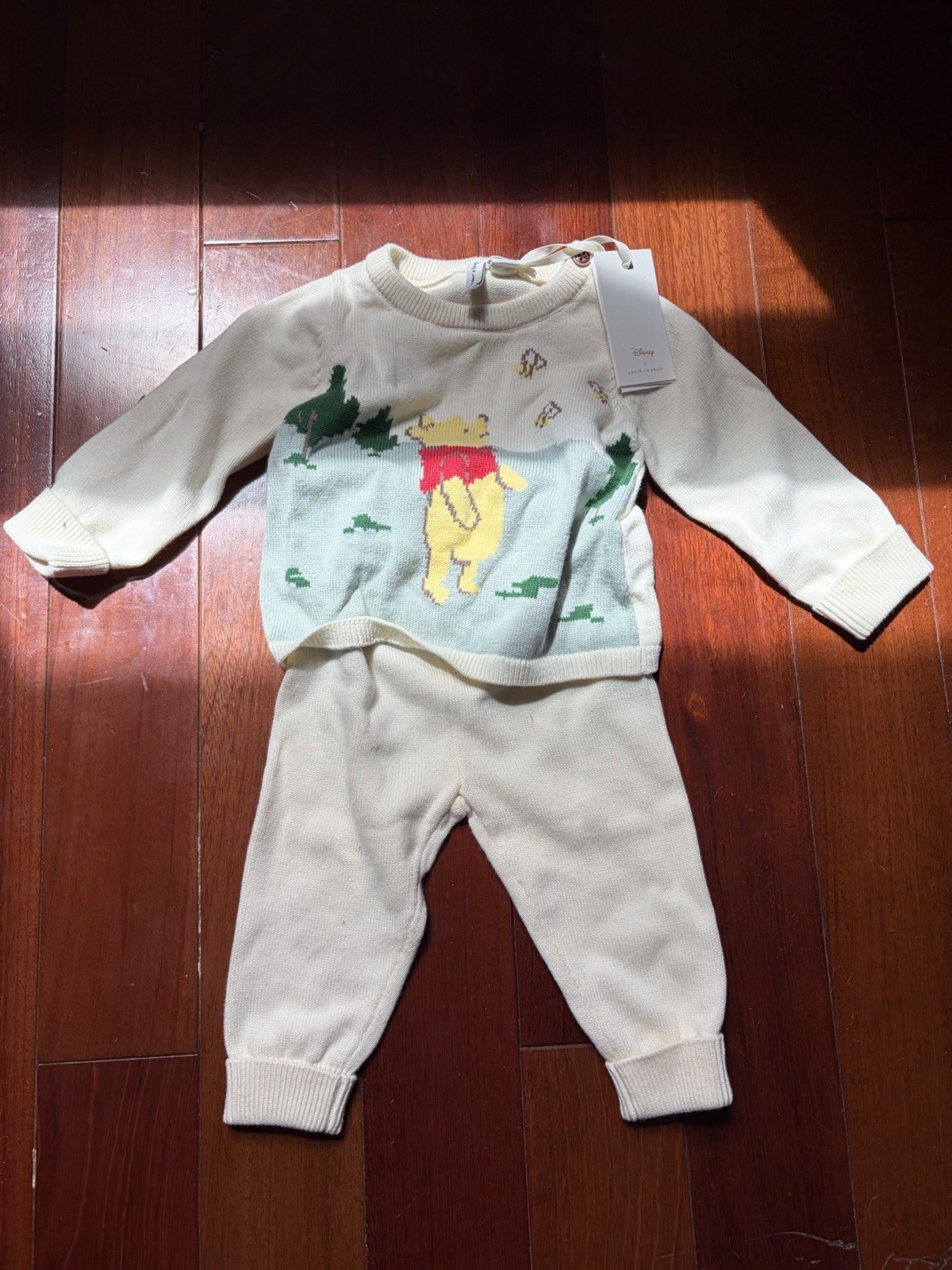 Winnie The Pooh Janie And Jack Sweater 2 Piece 3-6 Months With Tags