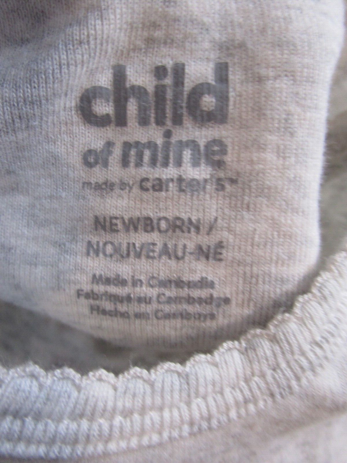 Lot Of 6 Child Of Mine By Carter’s Baby Sleepers One Pieces Size Newborn To 9M