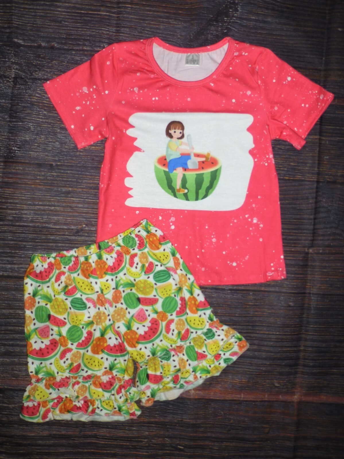 NEW Boutique Watermelon Girls Shorts Outfit Set