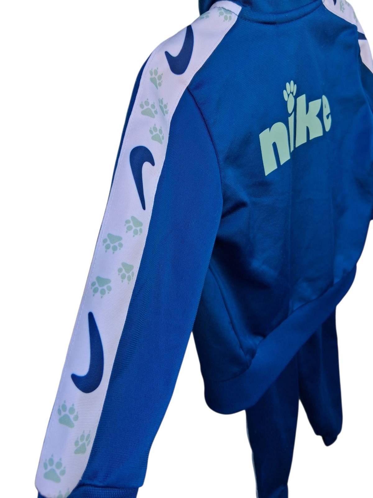 Nike Girls/Boys Track Pack Tricot Set – Blue With Paw Print. 12M