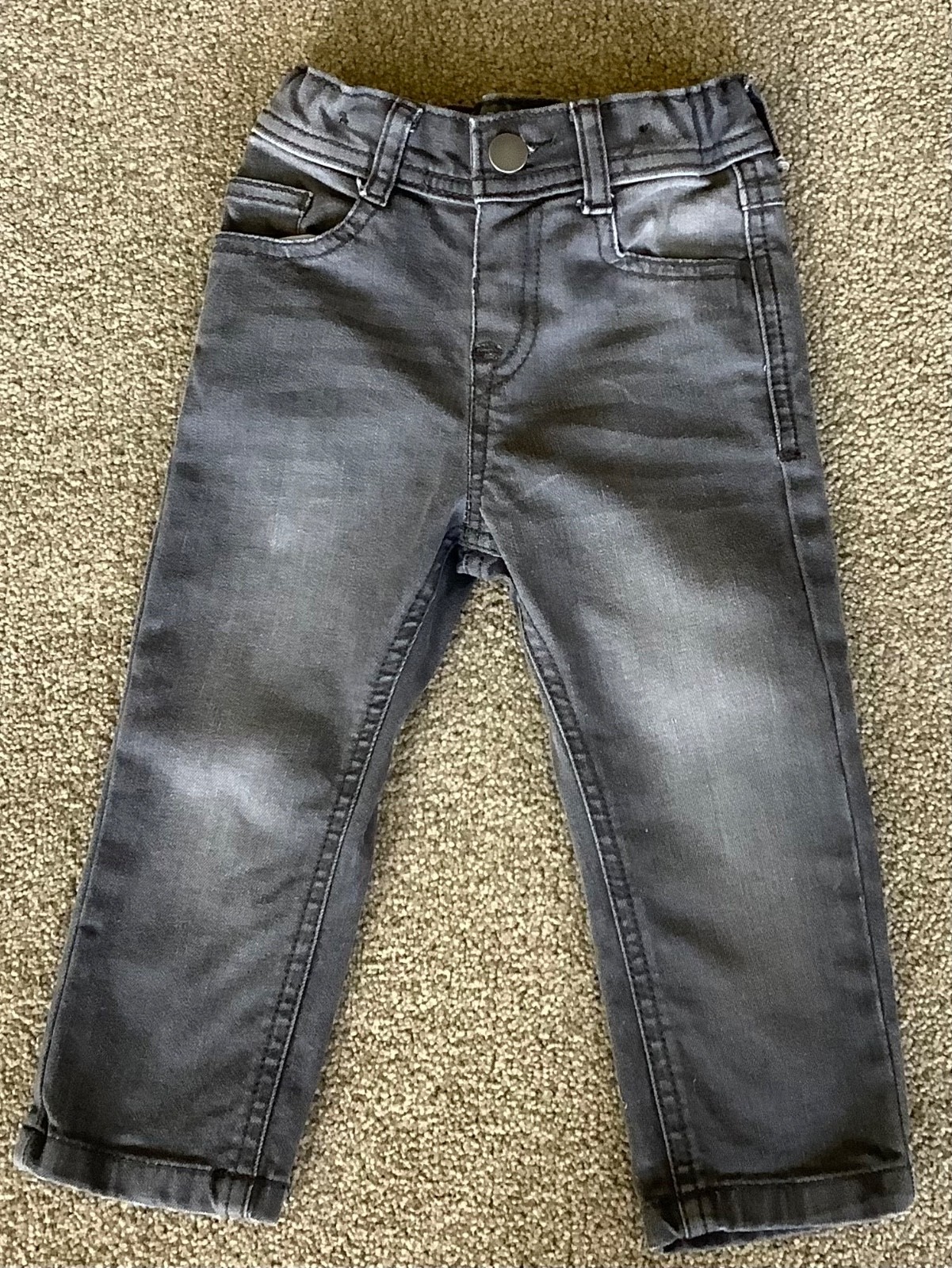 Toddler 18-24 months Polo Shirt & Jean Set, Grey, Jeans M & S Shirt Primark