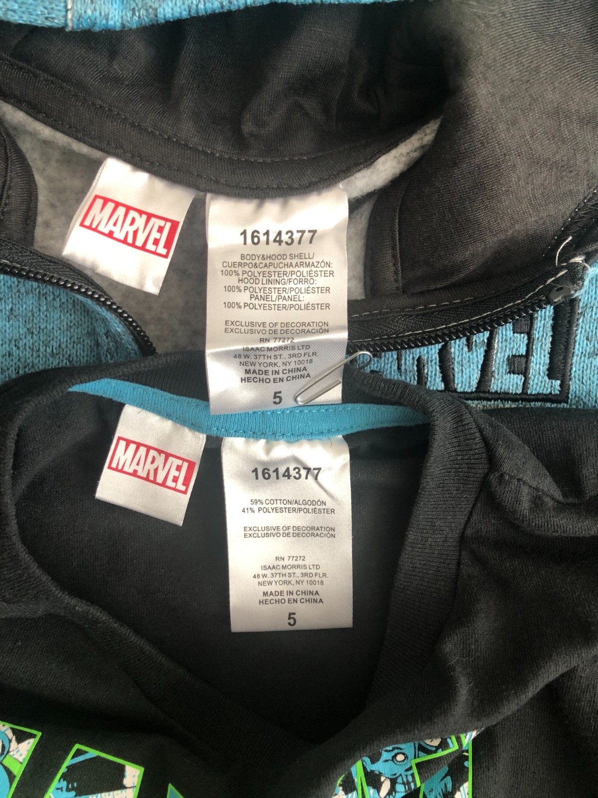 Boys Clothes Hoodie Tshirt Pants Vest Shirt Sets 5T Marvel Mixed Lot of 5